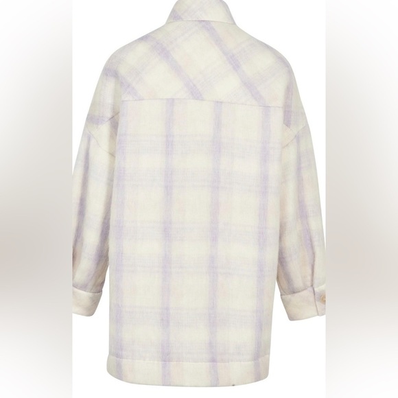 Iro Paris Banghor Checked Brushed-Felt Jacket - Off-White NWT - Picture 5 of 9